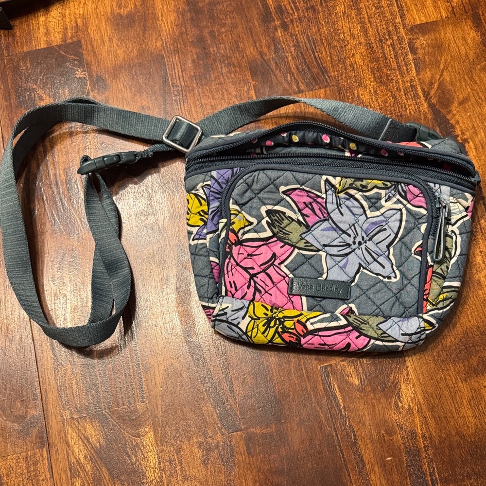 Vera Bradley Gray Floral Crossbody Bag